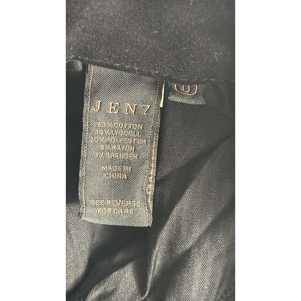 Jen7 by 7 For All Mankind Coated Ankle Skinny Jeans Black Size 0 - Picture 6 of 6